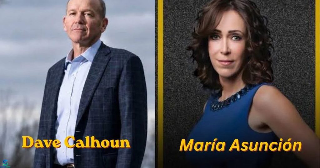 Dave Calhoun and Maria Asuncion Aramburuzabala